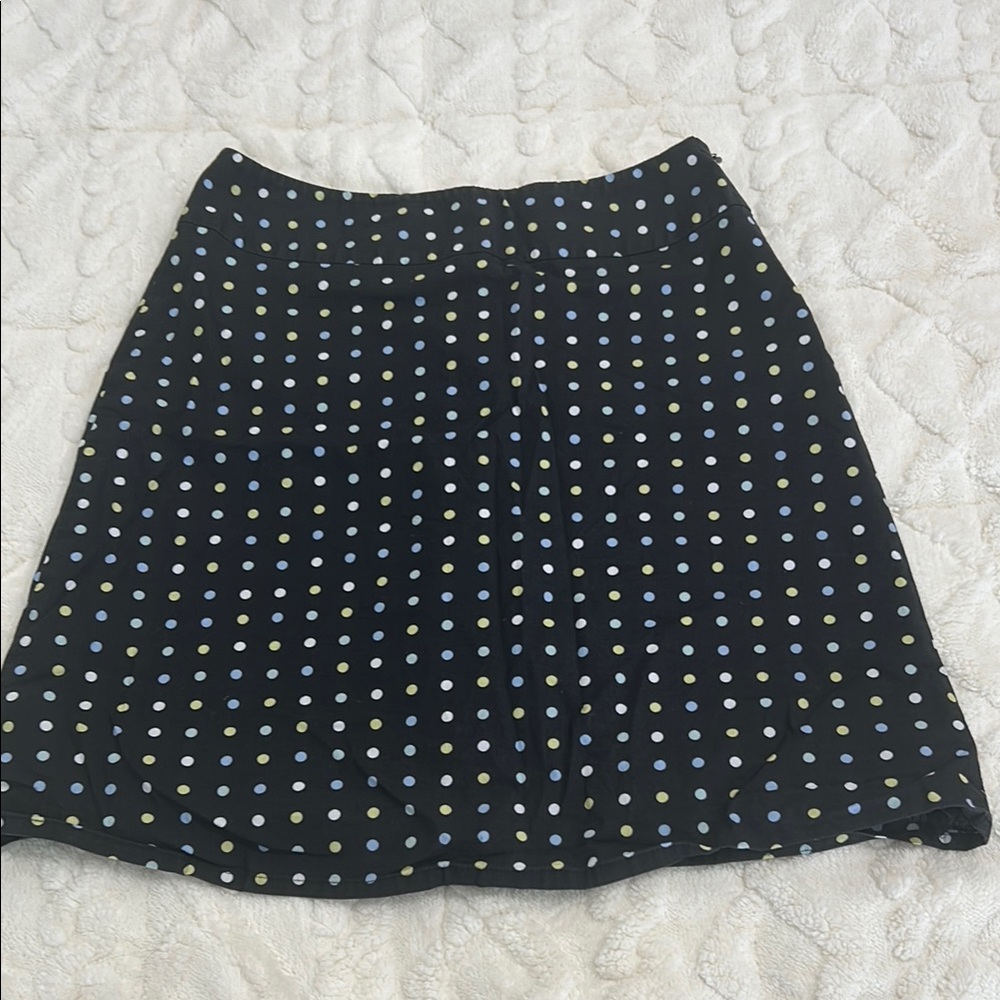 Chic Black Polka Dot Skirt